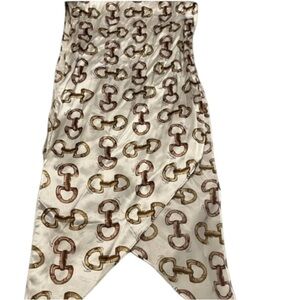 Gucci Cream and Brown Patterned scarf